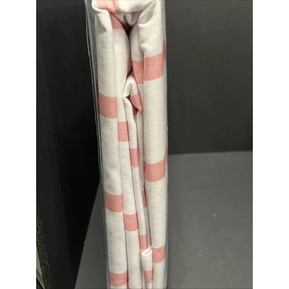 Southern Tide Breton Pink White Stripe Shower Curtain 72x72